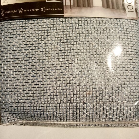 Eclipse Walken Solid Absolute Zero 100% Blackout Rod Pocket Single Window Panel - Picture 4 of 8